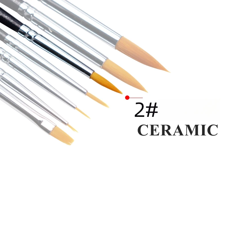 7Pcs/Kit Natural Master pędzle cyrkonia ceramiczna linia porcelany ceramiczny Marker do laboratorium dentystycznego