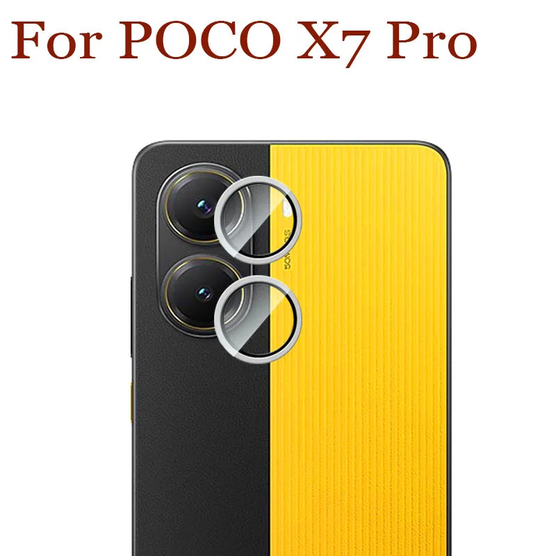 HD Klar Kamera Objektiv Schutz Für Xiaomi POCO X7 Pro Objektiv Glas Legierung Stahl Unsichtbare Split-Typ 3D Design Volle abdeckung