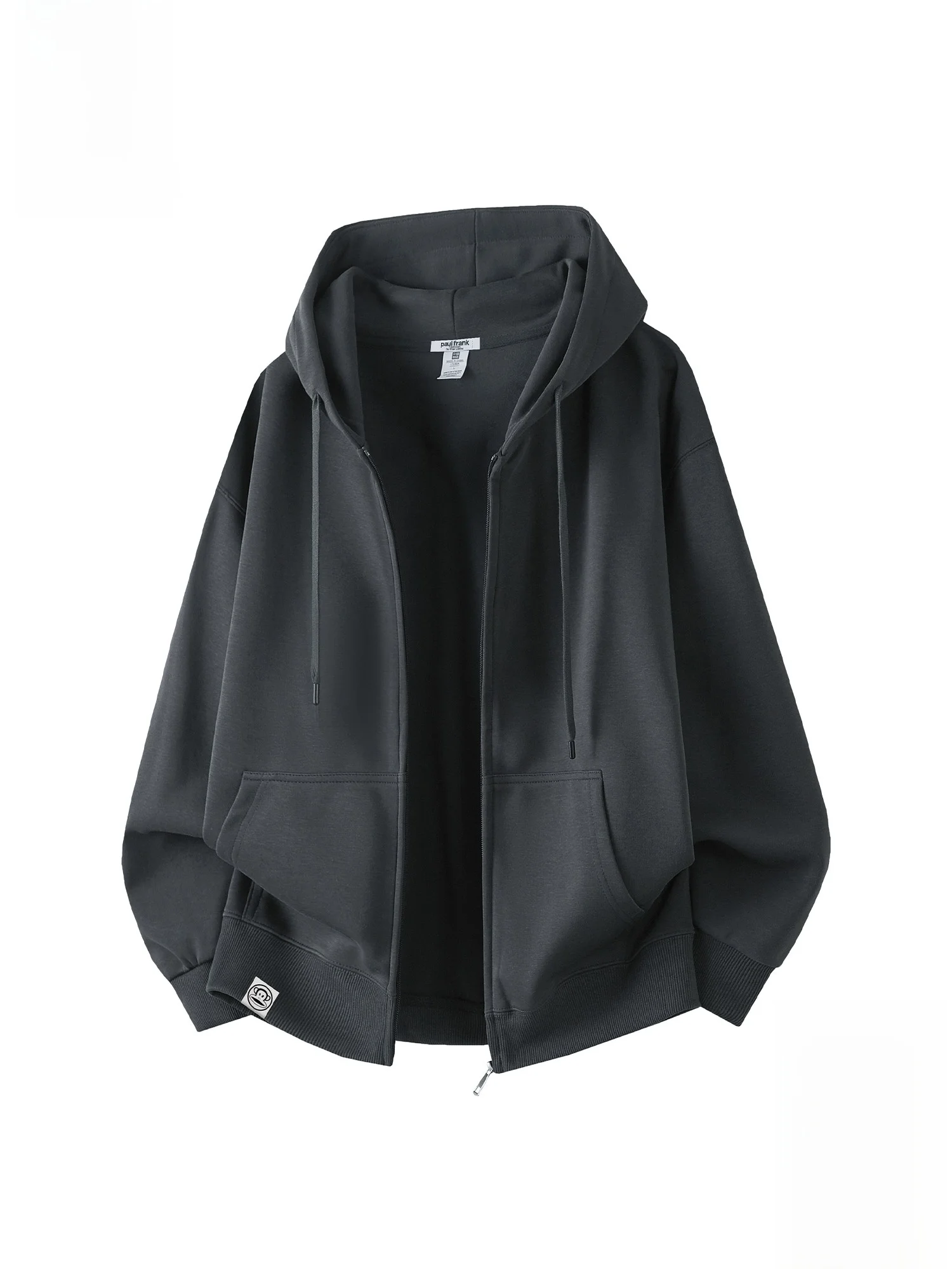 

Мужская толстовка-кардиган Paul Frank Basic Color: весенняя, свободная, повседневная, универсальная, с принтом обезьяны, молодежная, трендовая, из полиэстера.