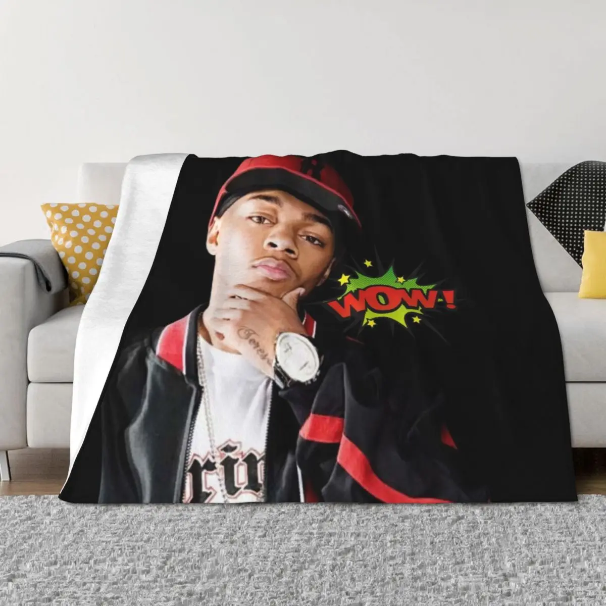 BoW WoW - LiL Bow WoW رمي بطانية بطانيات أرائك الديكور ريتروس اضافية كبيرة رمي بطانيات العلامة التجارية الفاخرة