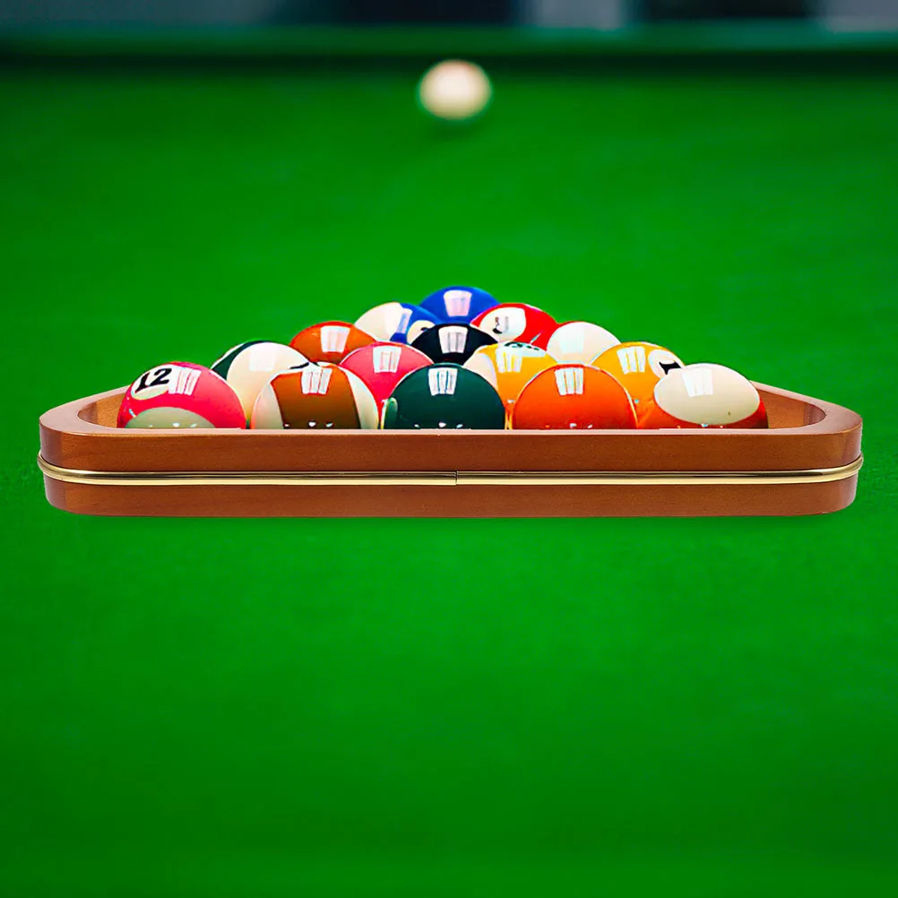 

2pcs Rack Solid Wood Billiard Triangle Frame Sturdy Pool Sticks For Adults Support For Home Room Pool Table Accessories