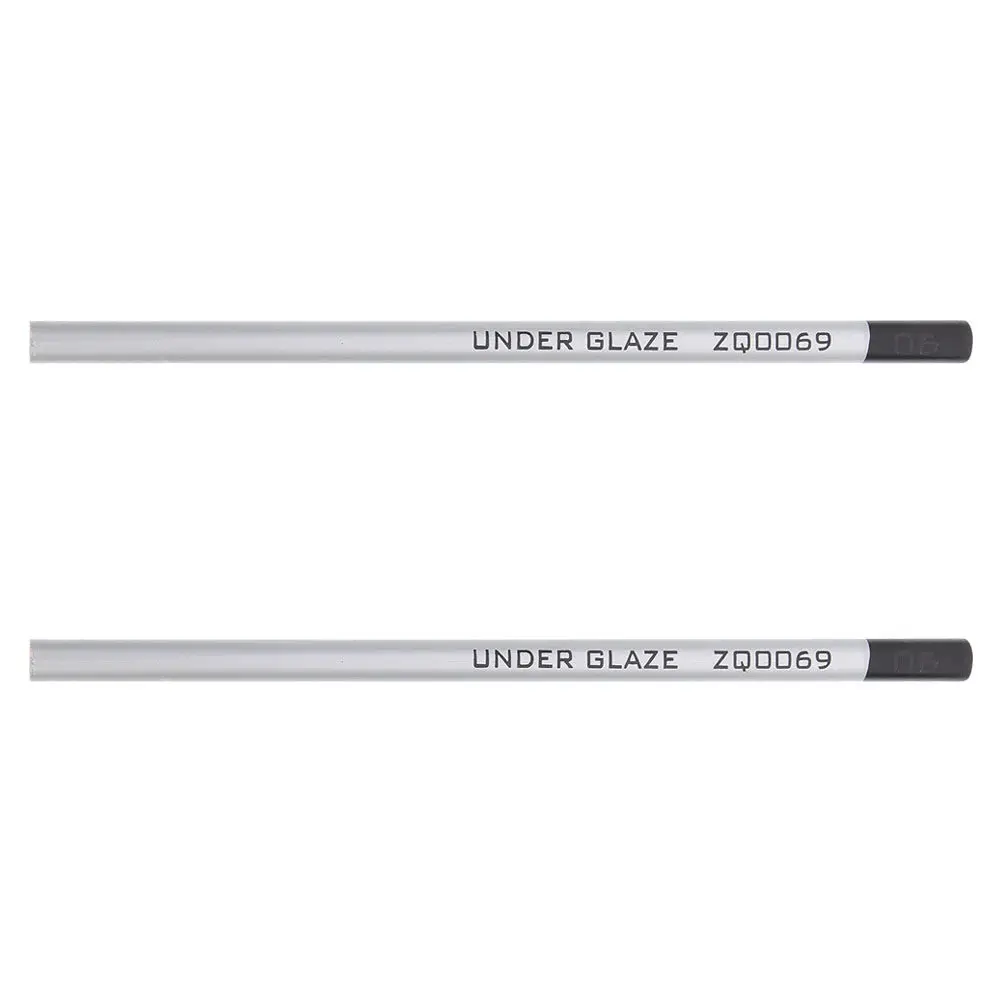 2Pcs Underglaze Sketching Pencils for Ceramic Pottery Bisque Precision Detailing Drawing Shading Coloring Easy Water Erasable
