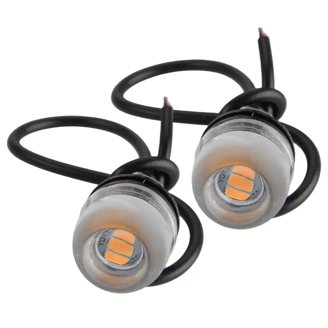 2Pcs Super Bright Pink Purple Smd Led Indicator Mini Eagle Eye Turn Signal Light Lamp Blinkers Fit For Motorcycle Scooter