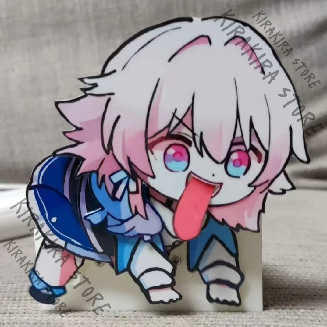

Honkai: Star Rail March 7th Trailblazer Cartoon Figurine Kawaii Mascot Electric Model Ornaments Action Figure Cosplay