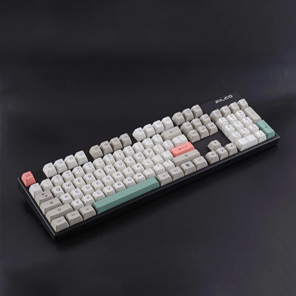 Imagem -03 - Chaves 9009 SA Pbt Bola Chave Bonés para Cruz Swtich Teclado Mecânico Gaming Keycaps Cinza Branco 6u 6.25u 7u Keybar 170