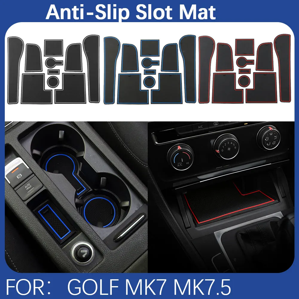 

10 шт., силиконовые коврики для Volkswagen VW Golf 7 7,5 MK7 MK7 2013-2020