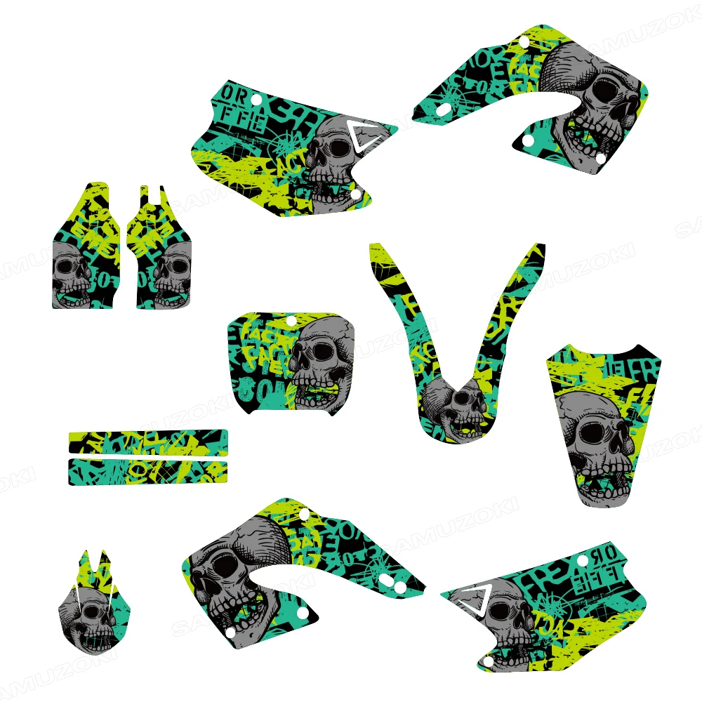 Fit for Honda CR125 CR250 CR 125 250 2000 2001 Motorcycle Fairing Decoration Full Set Graphics Background Decals Stickers