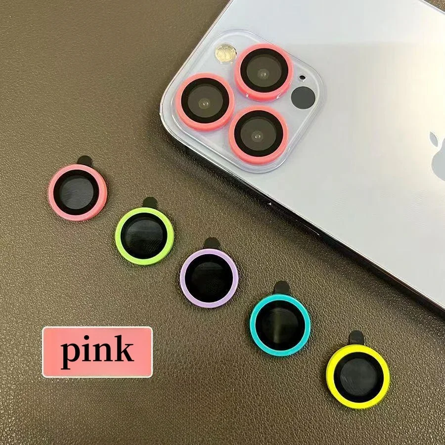 2-3 قطعة حامي الكاميرا السيراميك مضيئة فيلم آيفون 16 15 14 16 برو ماكس 14 زائد 16 زائد 16Pro عدسة حلقة الزجاج متوهجة غطاء