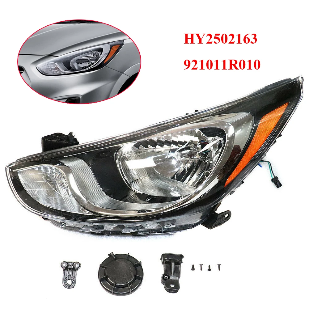 

Left and Right Side Headlights Halogen Headlamps For 2012-2014 Hyundai Accent Sedan