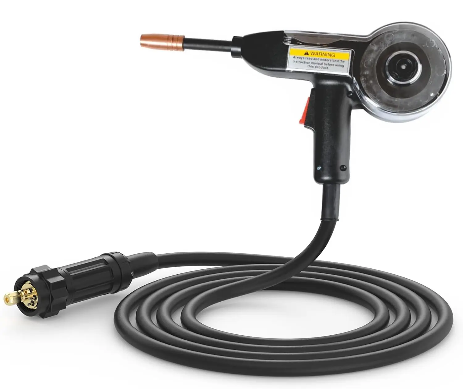 

MSG096 Aluminum MIG Spool Gun for MIG225, Euro Connector, 1lb 0.035' 0.9mm Wire, 10ft