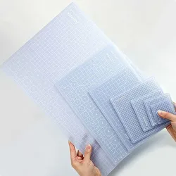 Multi-Size Translucent PVC Cutting Mat Engraving Pad Artist Manual Rubber Carving Tool Double-Sided Self-Healing Cutter Board