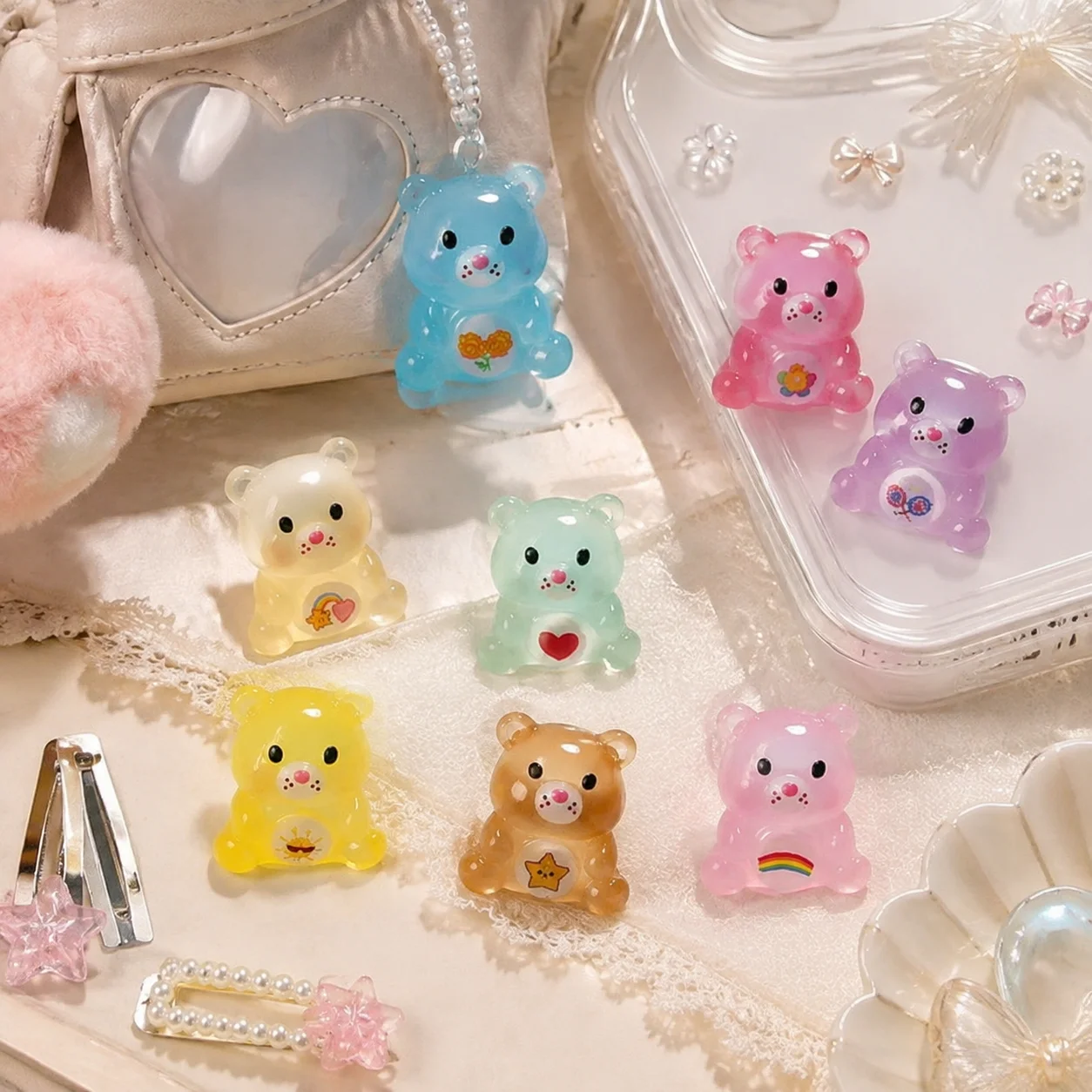 Durchsichtige Gummibärchen-Har – Phone Accessories Icon Bewertung und Preis