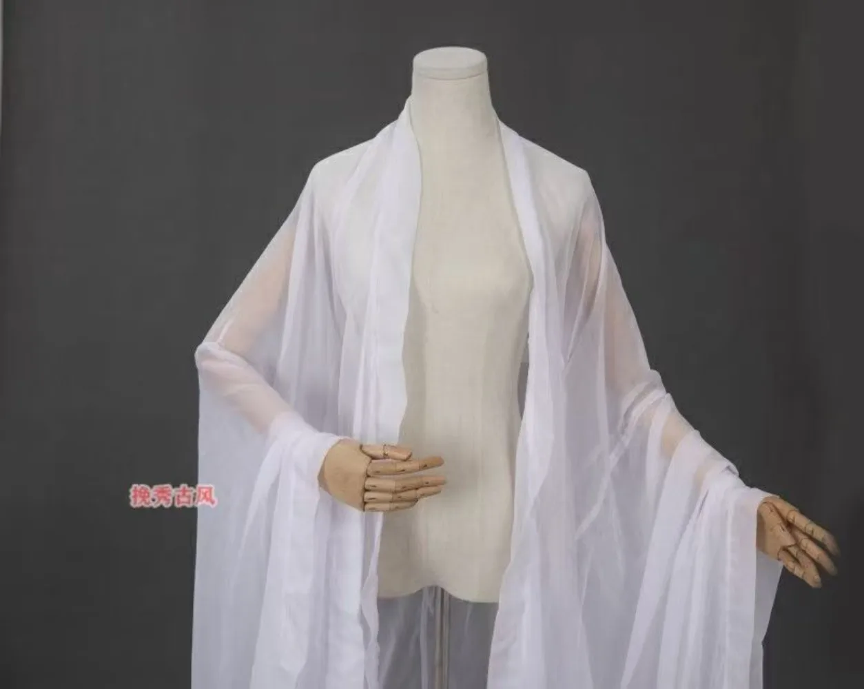 Original Hanfu Blouse Female White Fairy Long Chinese Sun Protection Clothes Big Sleeves Chinese Traditional Hanfu Women Jacket
