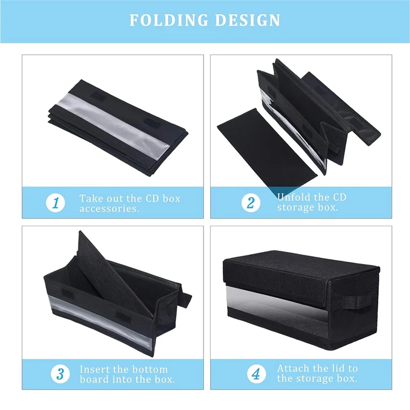 AT43-Full Jewel Case Storage Box 2-Pack، يحمل 32 Cds، حافظة تخزين رفيعة تحتوي على 60 Cds