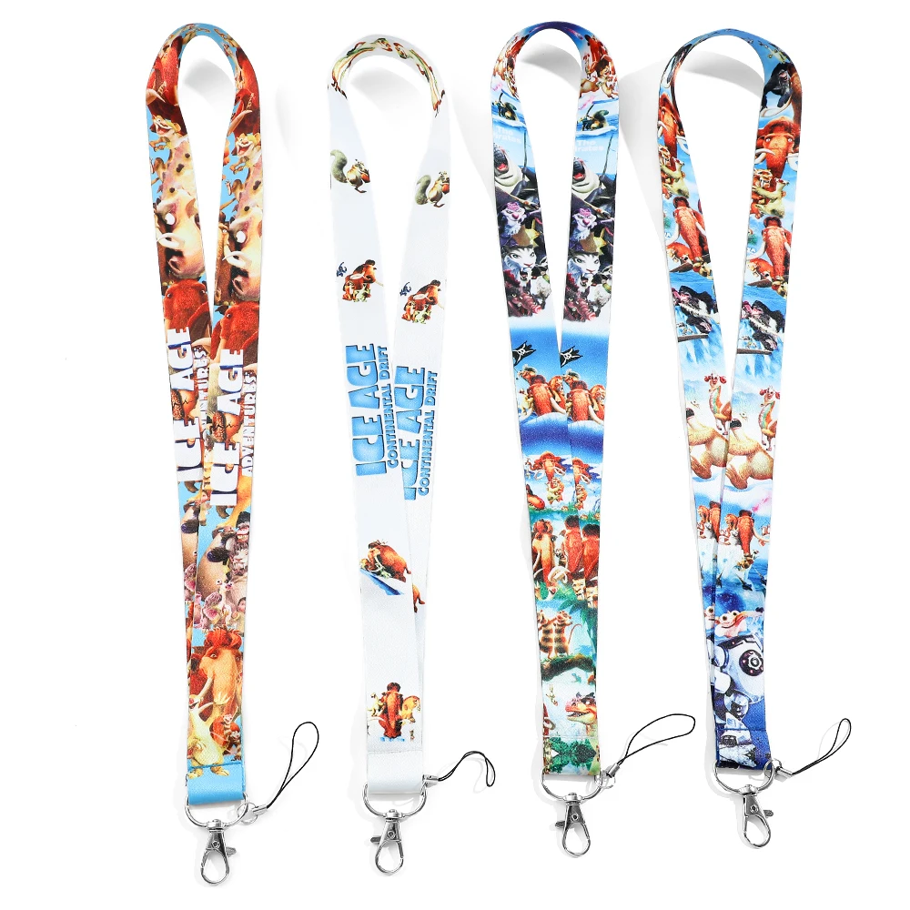 Fashion Anime Ice Age Cell Phone Lanyard Neck Lanyards for Keys ID Card Employee Card Holder ID Card lanyard Man Christmas Gifts