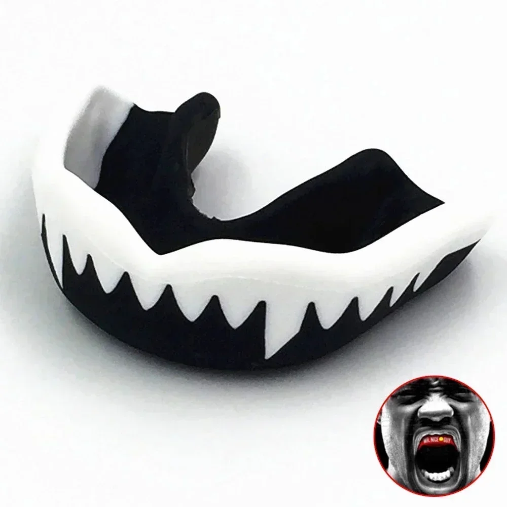 1PC EVA Adult Mouthguard Teeth Protector Mouthguard Suitable for Boxing Sparring Basketball Rugby Safety Sports Protectors