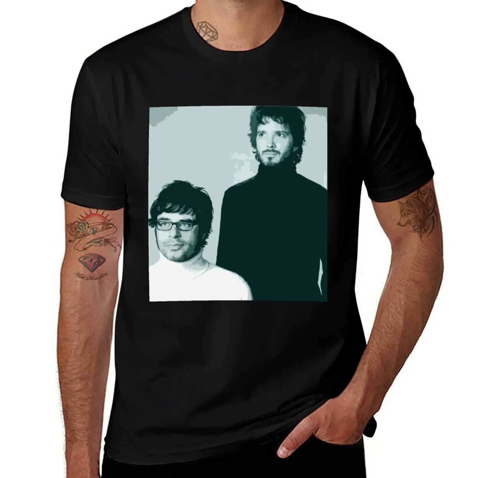 Flight of the Conchords- Family Portrait T-Shirt Casual Breathable Short Sleeve Top T-Shirt