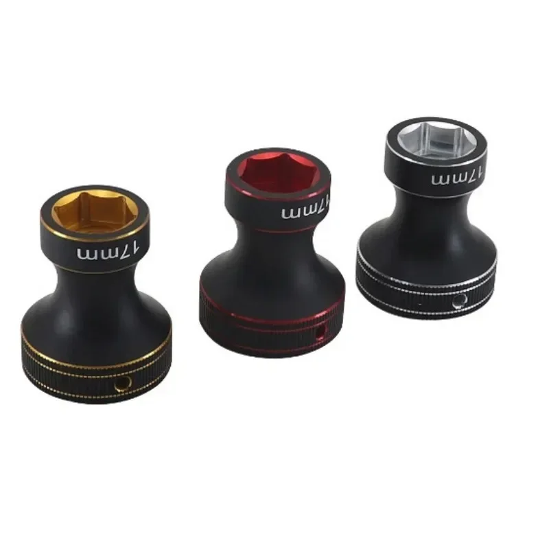 17mm roda encanta porcas manga chave ferramentas de metal rc carro 1/8 para fora de estrada rc caminhão carro monstro caminhão trax/como x-maxx summit E-REVO