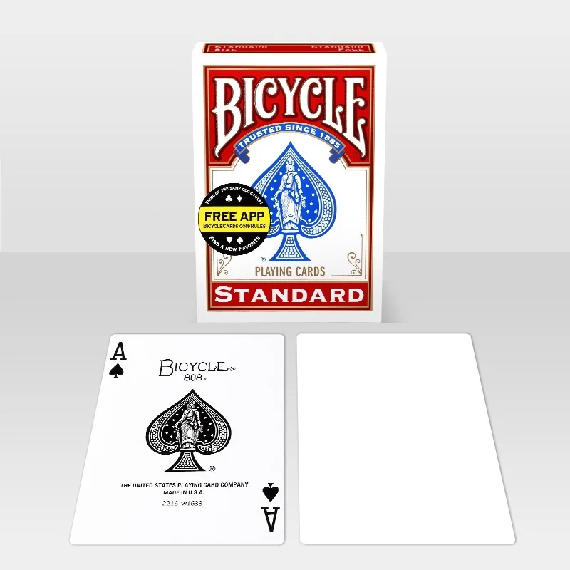 1 Deck Bicycle Blank Back Playing Cards Gaff Standard Magic Cards Special Props Close Up Stage Magic Trick for Magician Toys