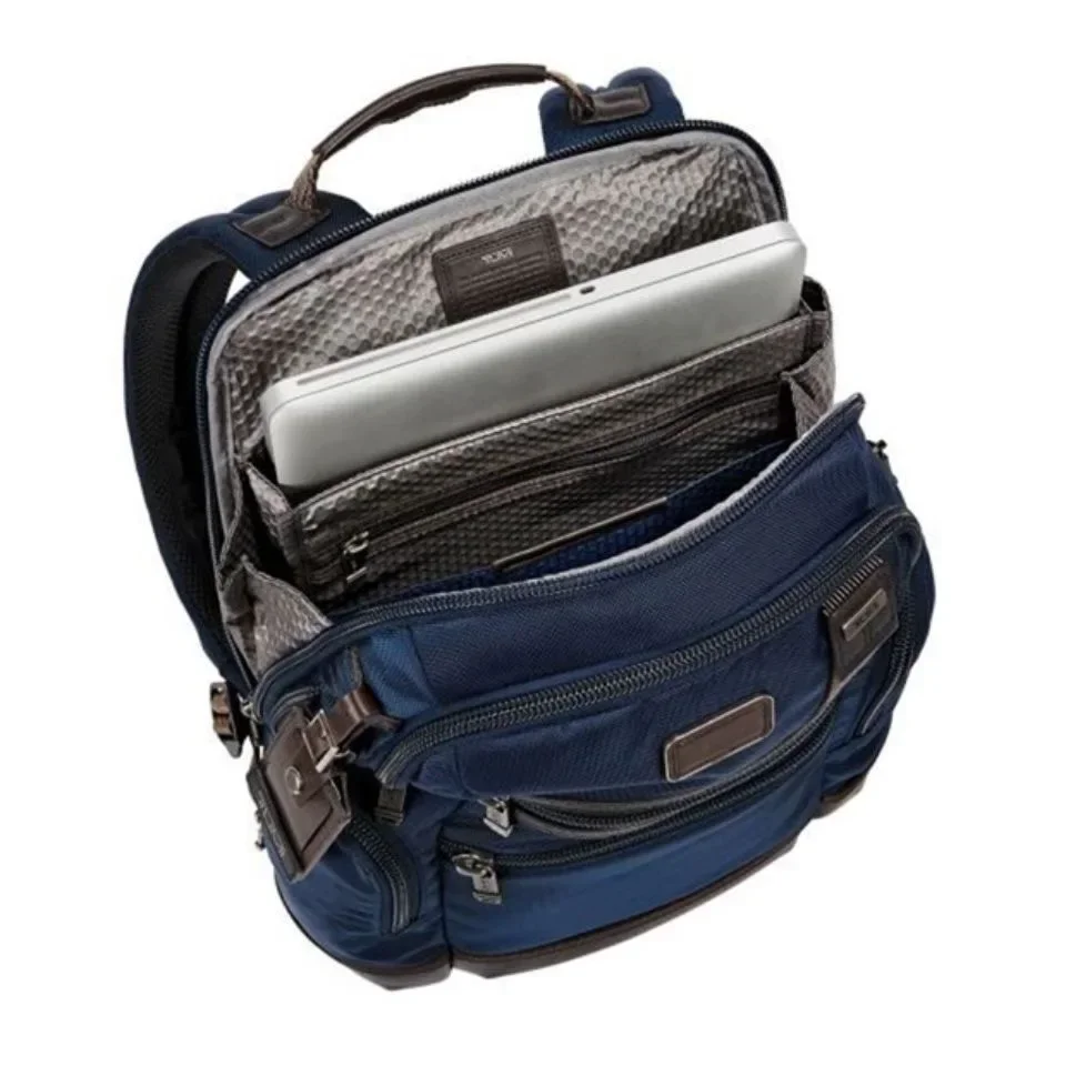 حقيبة ظهر كاجوال للرجال من النايلون الباليستي، حقيبة ظهر ذات سعة كبيرة، حقيبة كمبيوتر عصرية مقاومة للاهتراء ومقاومة للماء 222681