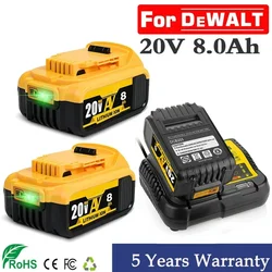 Nuova batteria compatibile con utensili elettrici dewalt 18V 8Ah batterie al litio ricaricabili per utensili elettrici 20V 18Volt 18v 5Ah 6Ah 8Ah