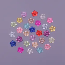 13MM 100pcs forma di fiore branelli allentati ABS imitazione mezza rotonda perla perline Flatback gioielli fai da te Scrapbook decorazione