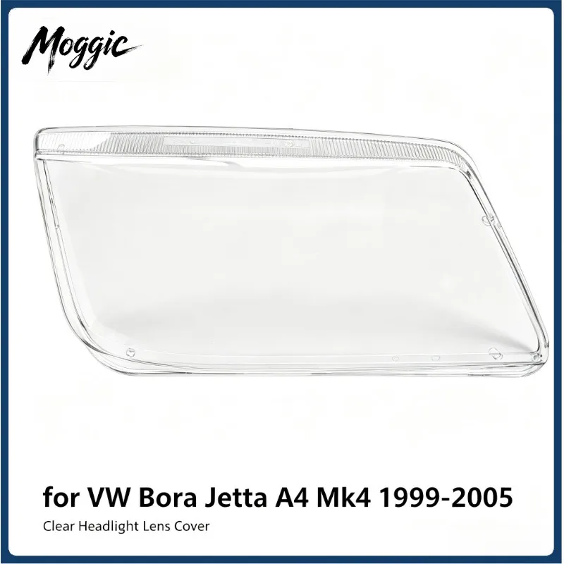Moggic Transparent Headlight Cover For VW Bora Jetta Mk4 1999-2005 Auto Headlamp Clear Lens OEM Replacement Housing