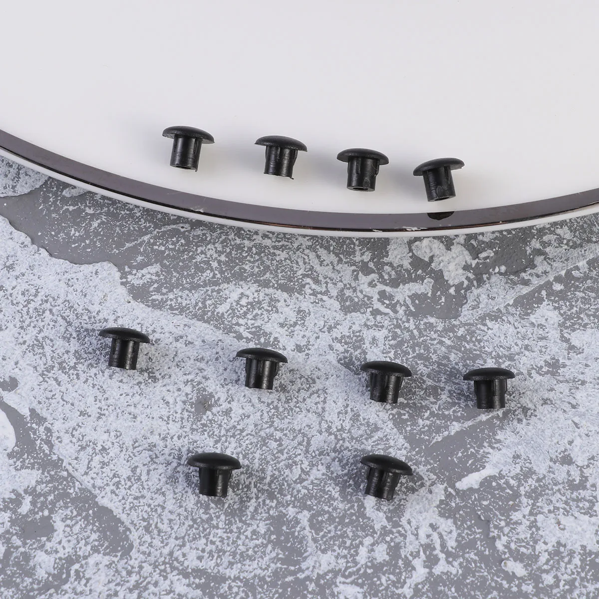 

100 pcs Hinge Screw Covers Decorative Plastic Easy Install Furniture Window Door Conceal Screws Cabinet Hardware