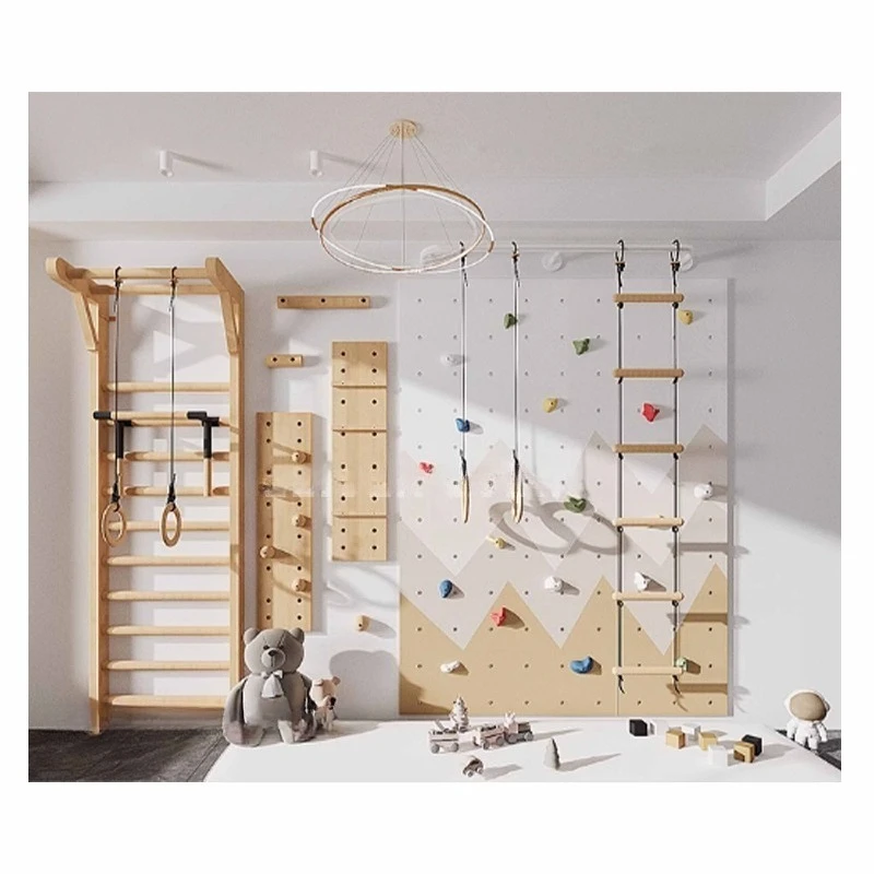 Wholesale 9 in 1 Climbing Wall Kids Indoor Gym Exercise Games Climbing Ladder Wall Climbing Set