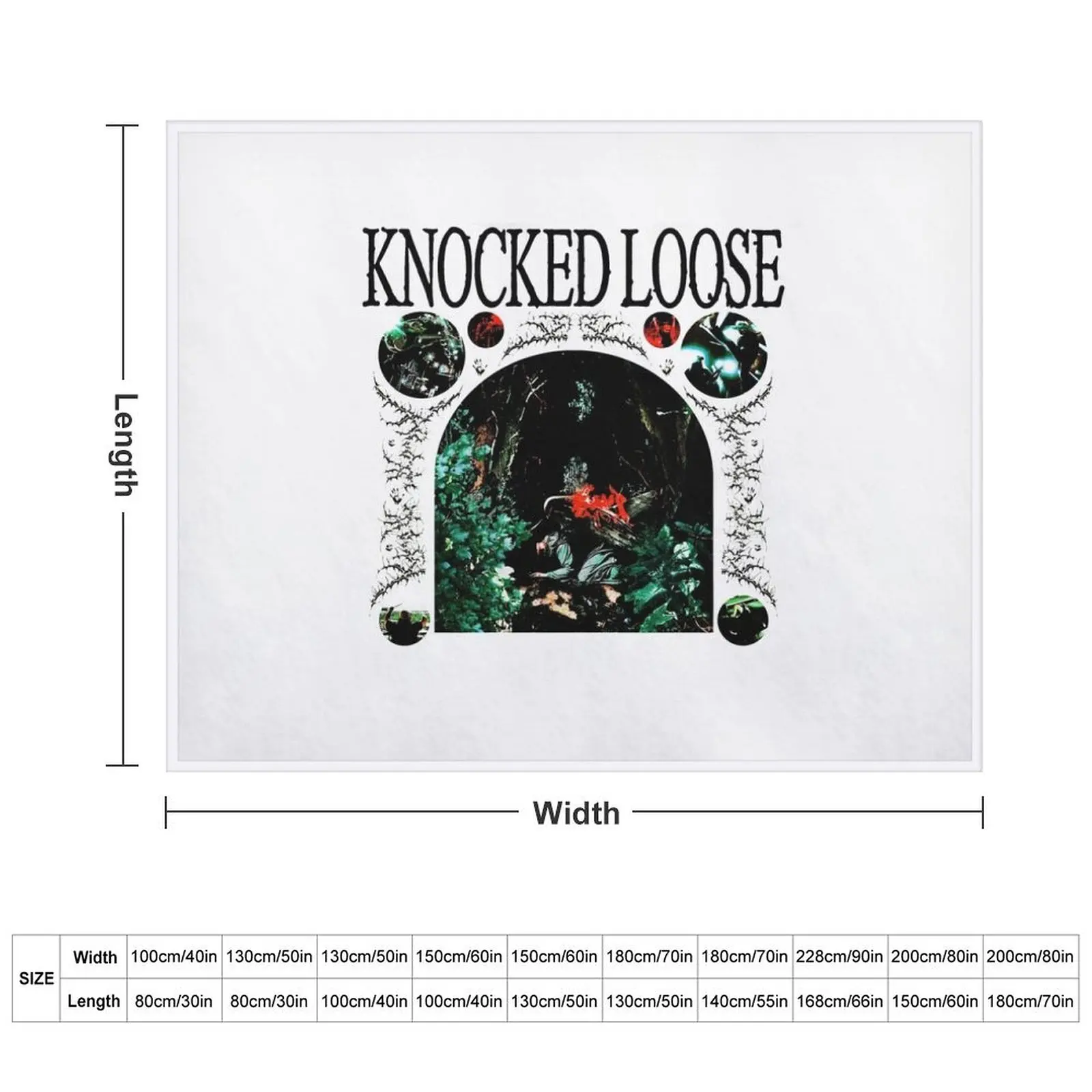 Knocked Loose Art Throw Blanket sofa bed warm winter Bed covers Blankets