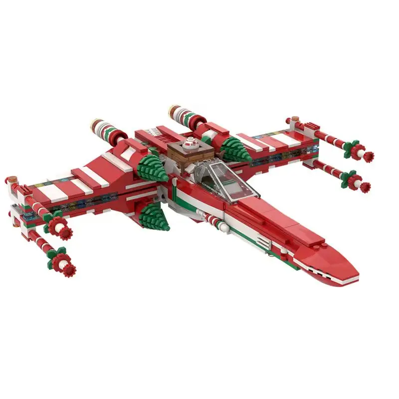 733 pieces space warfare winged combat aircraft creative educational children's Christmas building blocks gift