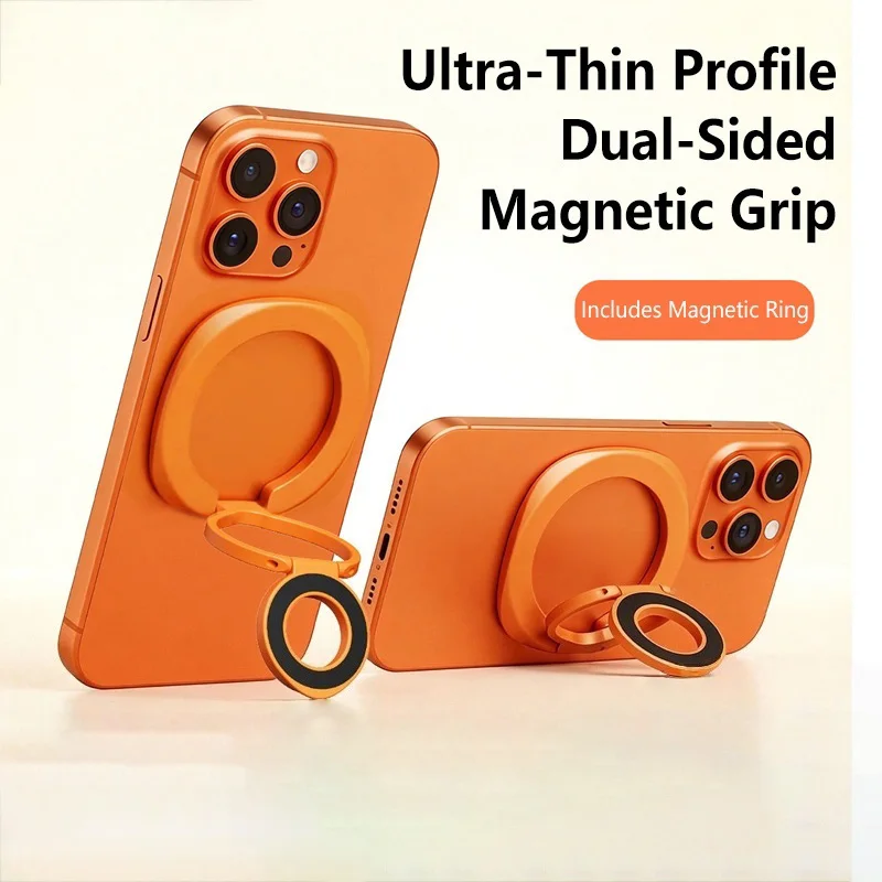 

Ультратонкий двусторонний магнитный держатель для телефона, многофункциональная прочная и устойчивая складная настольная подставка для телефона 2026