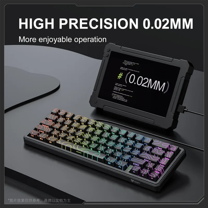ONIKUMA G67 Mechanical Keyboard Magnetic Switch Hot Swappable 67 Key 8K Polling Rate 0.02mm Precision RGB Wired Gaming Keyboard