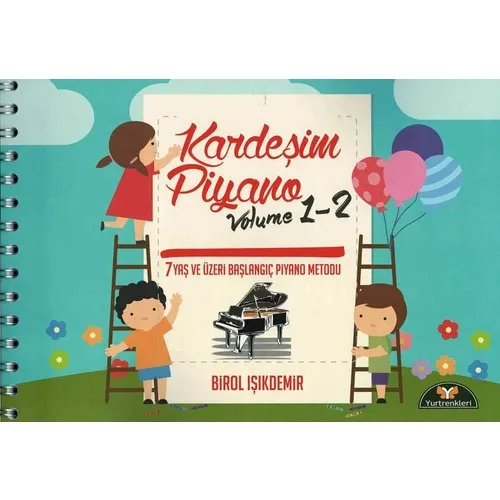 Brother Piano 1-2 book for children music book turkiyede best selling books