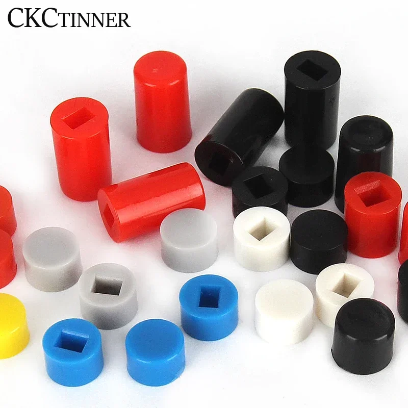 10 Stuks/Batch 5-kleuren Knop Schakelaar A06 6*7Mm Geschikt Voor 5.8*5.8 7*7 8*8 8.5*8.5 Plastic Cap Hoed Kits