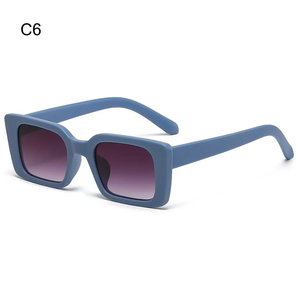 UV400 Beach/Travel Gradient Rectangle Shades Leopard Sun Glasses Square Sunglasses
