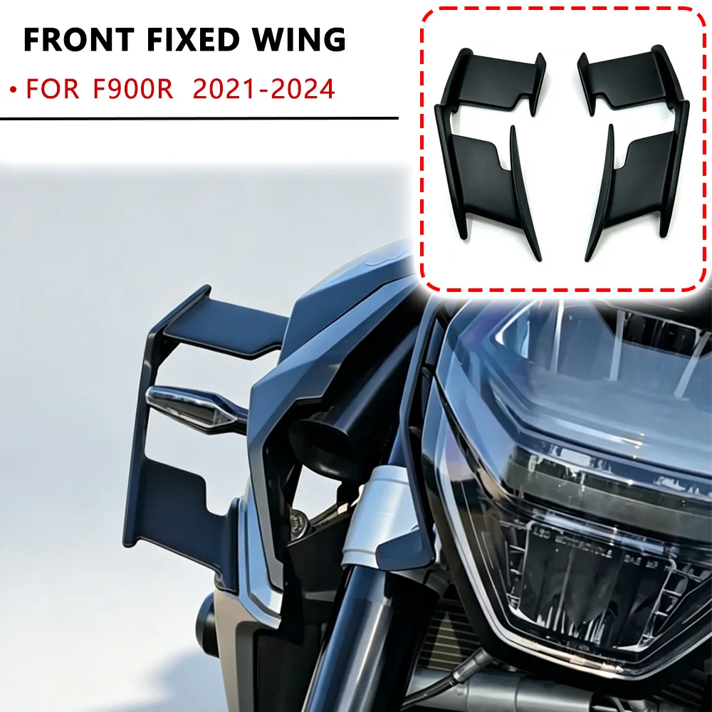 Motorcycle Front Fairing Fixed Wings For BMW F900R 2021-2023 2024 Frontal Spoilers Flank Fairing Fixed Wing Kit Accessories