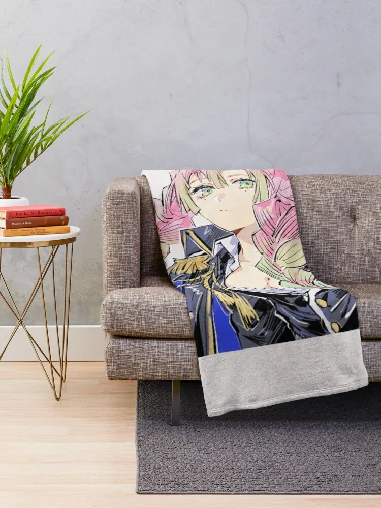 Mitsuri Kanroji Throw Blanket Giant Sofa Furry Nap Blankets