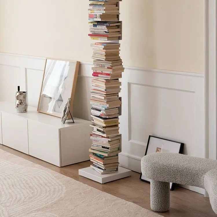 Invisible Corner Bookshelf Iron Geometric Floating Shelf Viral Home Decor Modern Minimalist Book Display Instagrammable Wall