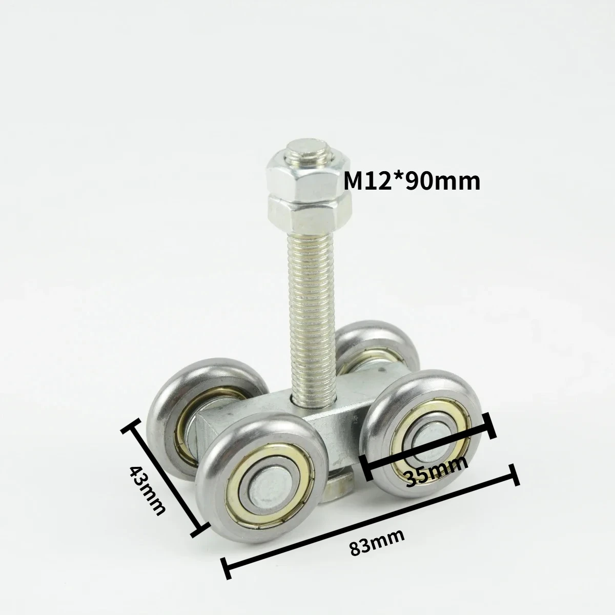 1PCS Door-Sliding Hanging Wheel Universal Pulley  Upper  Bearing  450kg Industrial Plant  Sliding  Track