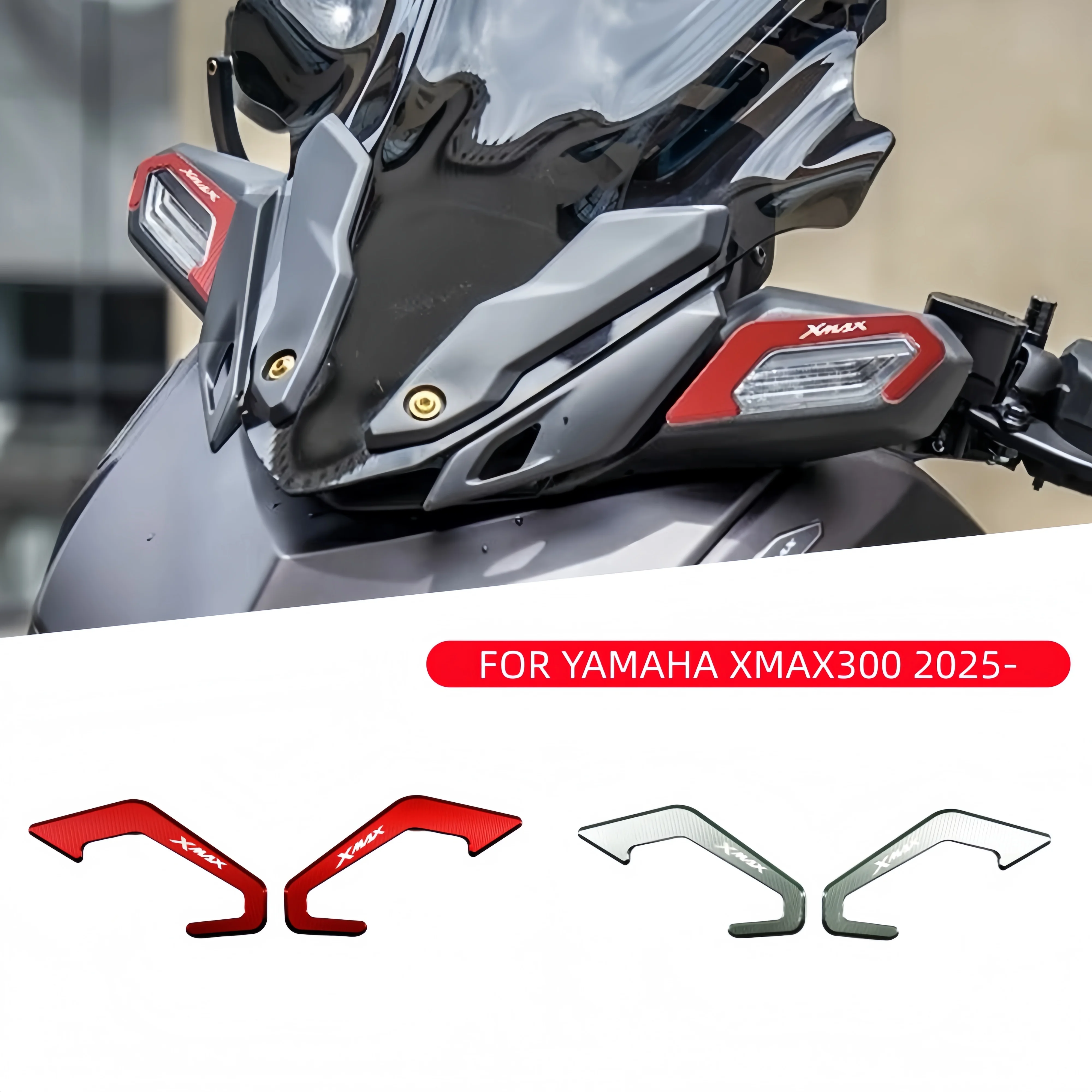 

Motorcyle Accessories Front Turn Signal Light Protection Shield Guard Cover aluminum alloy For YAMAHA XMAX300 XMAX 300 2025-