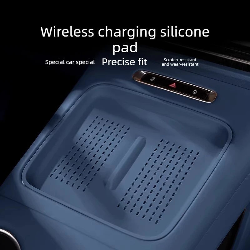 Tapete Protetor de Silicone para Carregamento Sem Fio para Voyah Dreamer 2026, Acessórios Internos Antiderrapantes, Antipoeira e Antirriscos