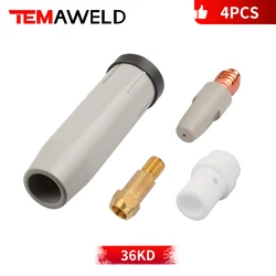 36KD New Coating Protection nozzle 0.8/1.0/1.2mm MIG Torch Gas Nozzle Tip Holder of 36KD MIG MAG Welding Torch