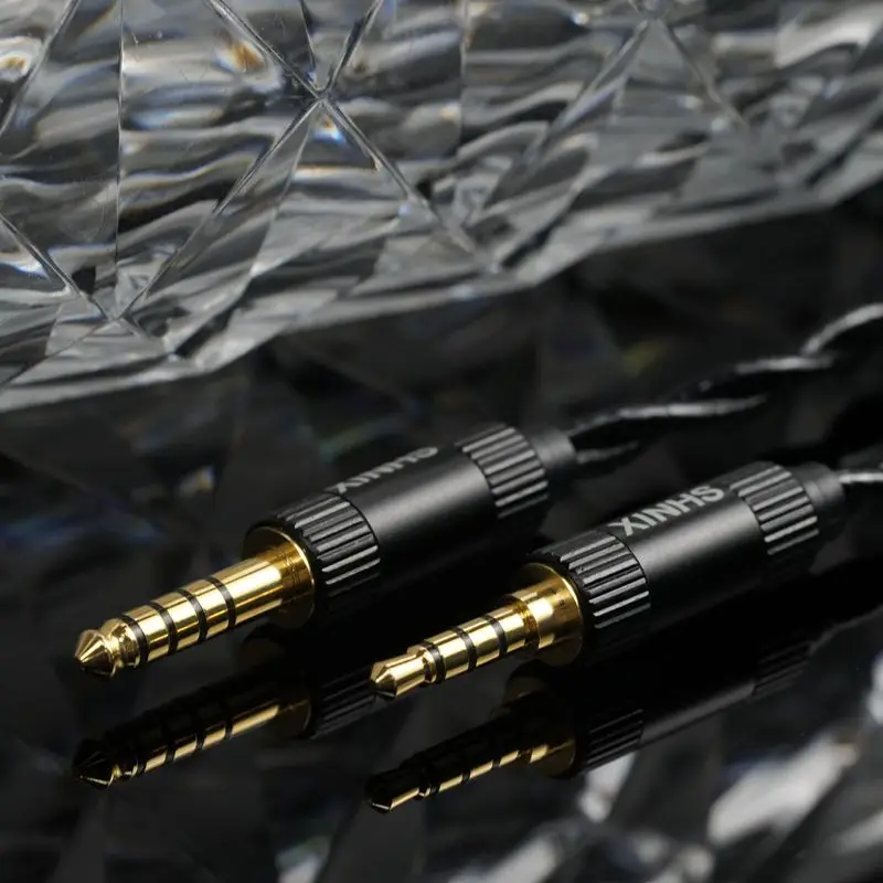 XINHS-124 4,4 mm symmetrisches auf 3,5 mm symmetrisches Audio-Verlängerungskabel mit 2-Meter-Adapter, geeignet für Audeze MM-100, Hifiman HE R9 – Detail 2