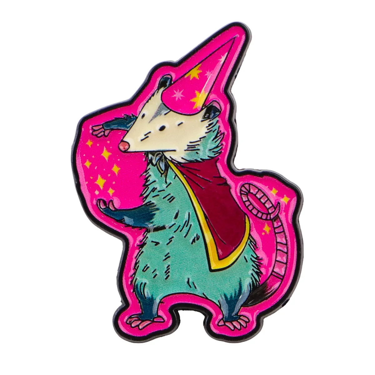 Funny Animal Enamel Pin Cute Opossum Brooch Pines Lapel Pins Badge on Backpack Clothing Accessories Fashion Jewelry Friends Gift image 6