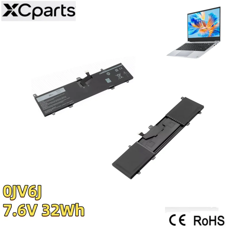 

Новый аккумулятор для ноутбука 0JV6J 7,6 В 32 Втч 4013 мАч для Dell Inspiron 11 3162 3164 3168 3179 3185 серии OJV6J 8NWF3 PGYK5 4 ячеек