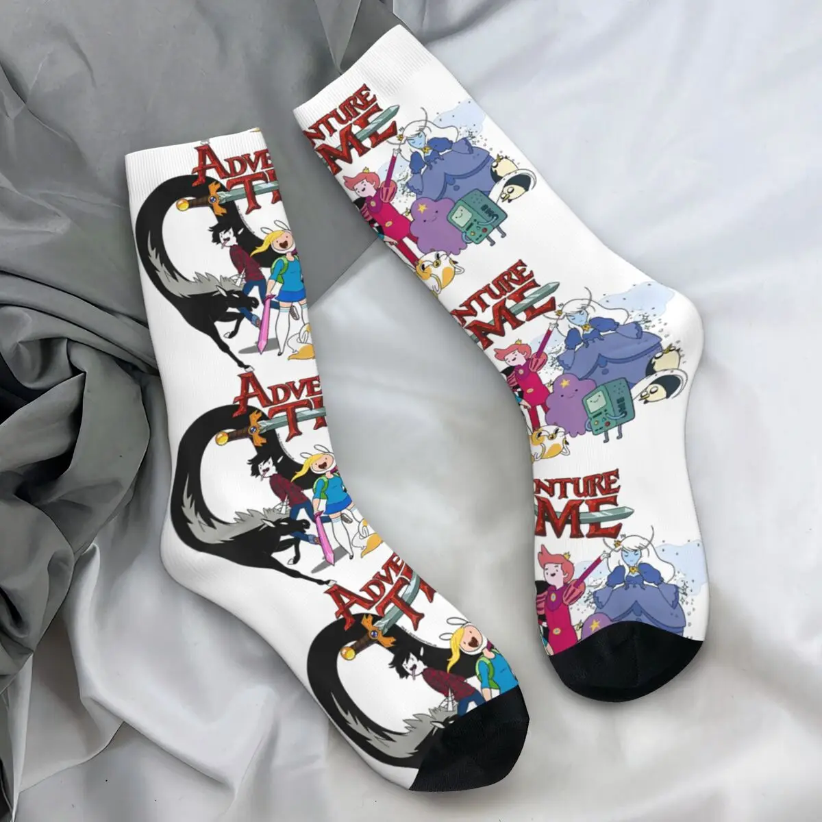 Adventure Time Stockings American Fantasy Animated Television Gothic Socks Autumn Anti-Slip Socks Women Men High Quality Socks