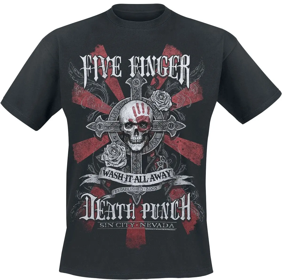 

WashIt Away _ Five Finger Death Fist T-shirt Summer Luxury Brand Cotton Men's and Women's T-shirt Short Sleeve Band
