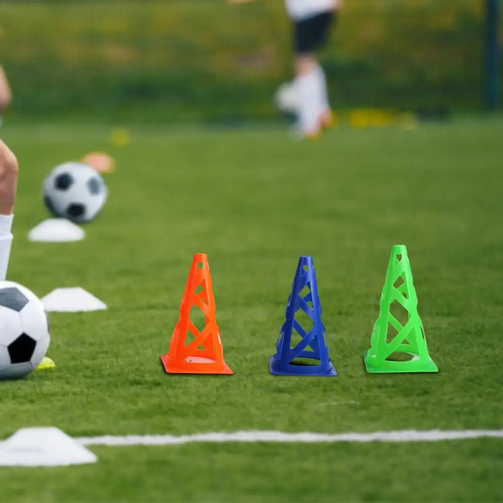 23cm Soccer Training Cone Football Training Equipment Logo Bucket Obstacle Basketball Auxiliary Ice Cream Cones Marker Bucket