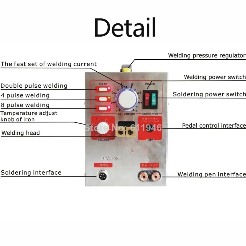New S709A High  Spot Welder Kit Soldering Station with Universal Welding Pen Spot Welding Machine Battery